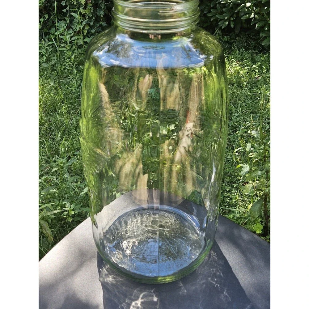 GIANT Vintage Mason Jar 18” Clear Patent Nov 30th 1858 Eagle 5 Gallon w/ Handle